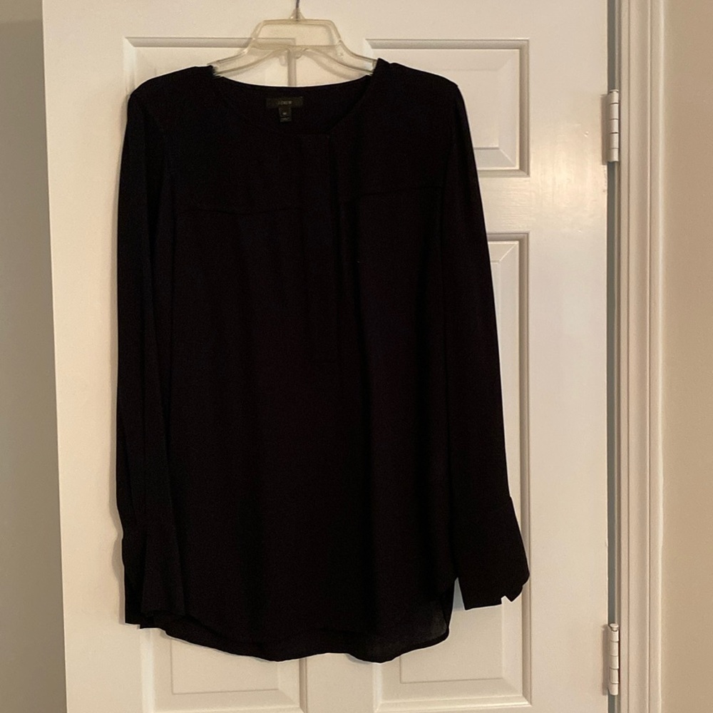 J Crew  long black top